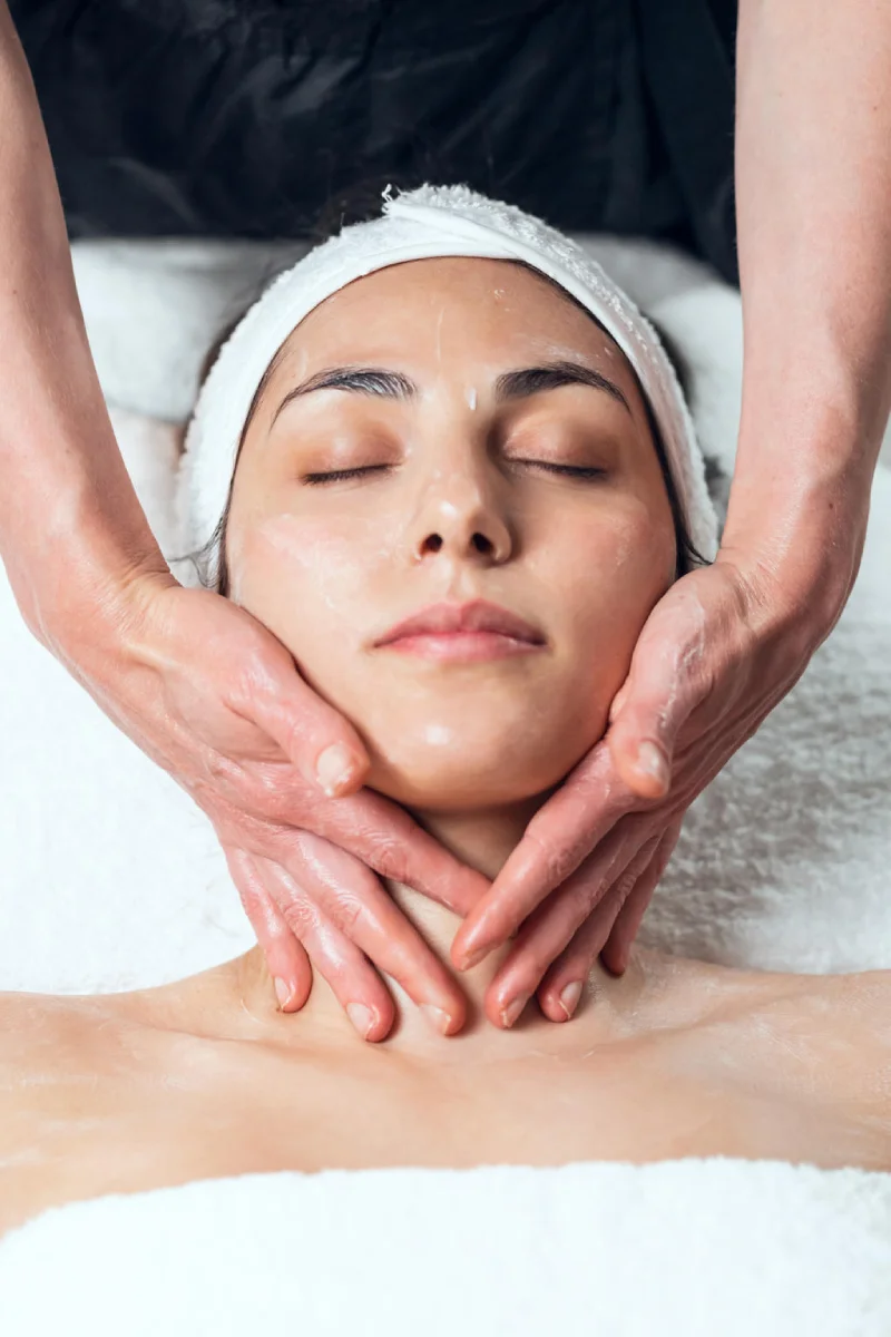 Esthetician performing a custom facial at Nova Skin & Wellness Centre Vancouver